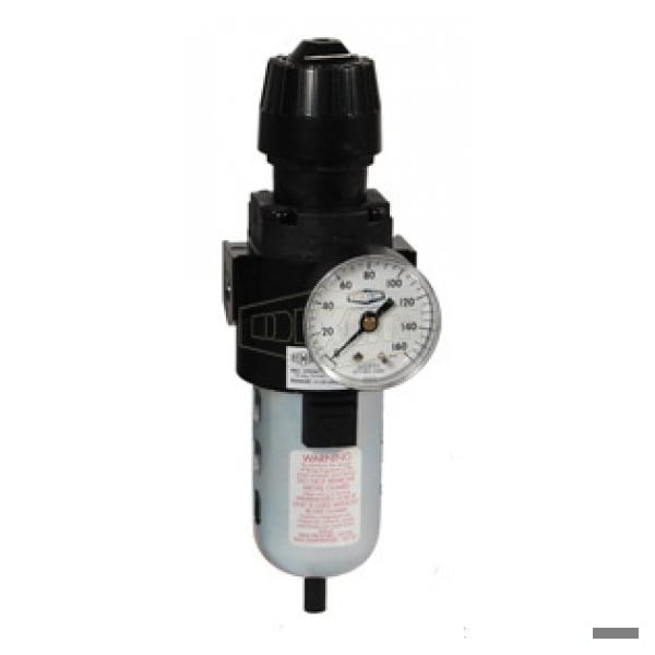 Wilkerson by Self-Relieving Standard Compact Filter/Regulator with GC230 Gauge and Bowl Guard, Polyc